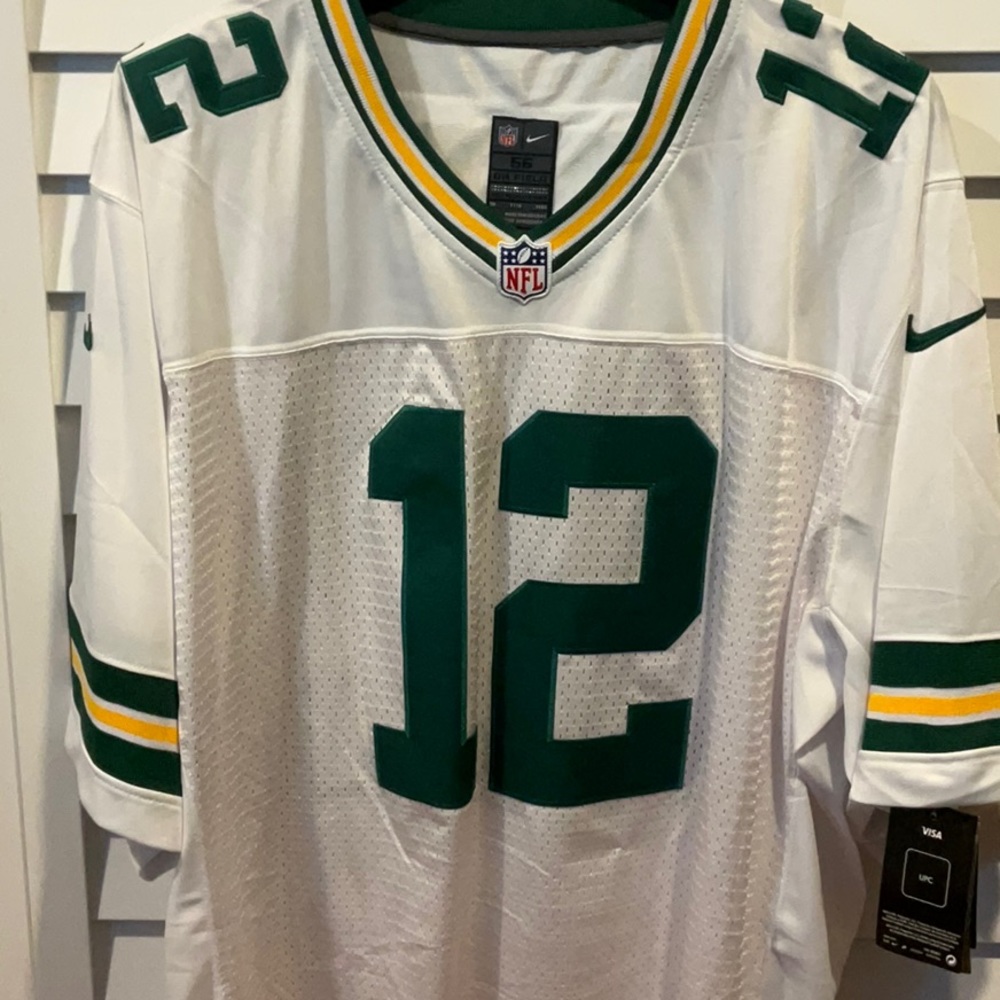 Green Bay Packers Aaron Rodgers #12 Stitched Nike Jersey Size 56